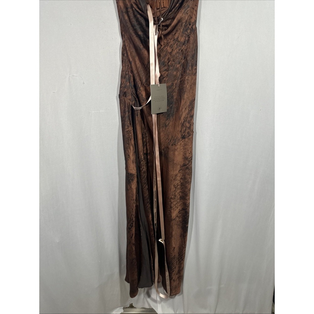 NEW $269 House‎ of CB [ Small ] ALAINA Antique Copper Bias Cut Maxi Dress 7064 - Picture 16 of 16
